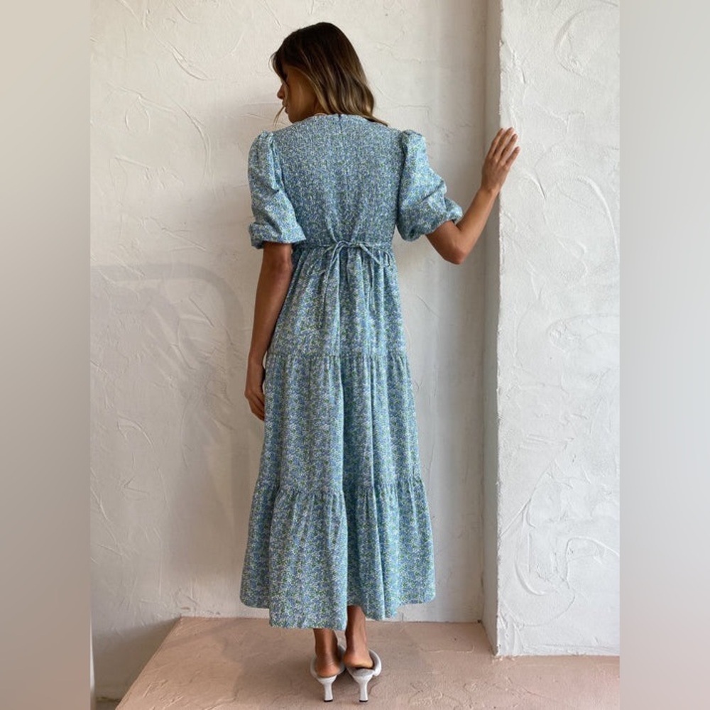 Faithfull The Brand Renata Midi Dress In La Guardia Floral - New with Tags - Picture 3 of 13